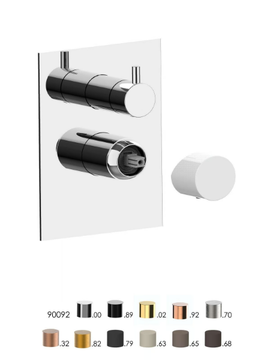 NARCISO S 78541S - Recessed shower mixer with plate by Rubinetterie Frattini - view 3